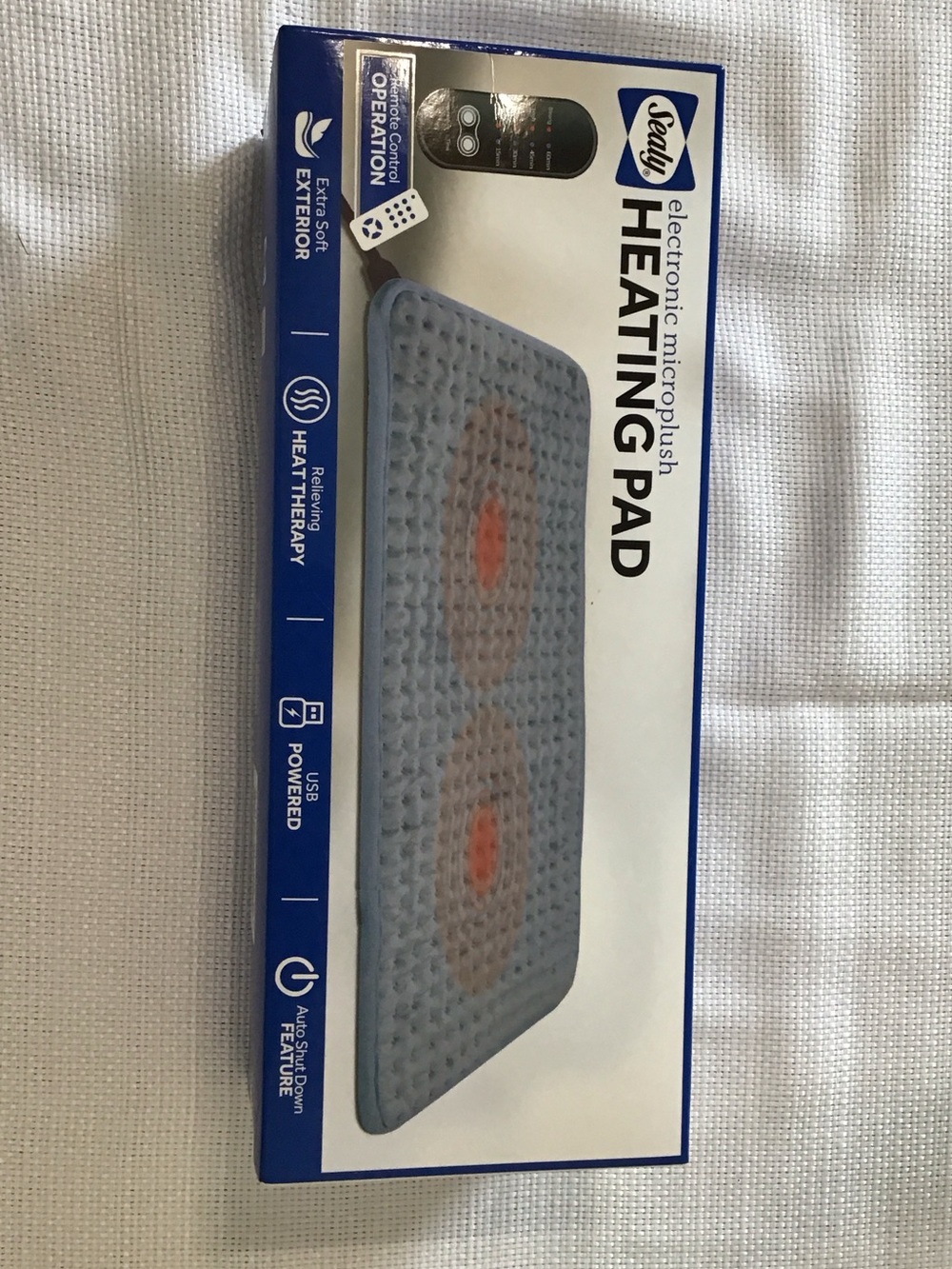 Sealy Electronic Microplush Heating Pad - Light Blue
